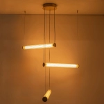 COMO 1234 LAMPA WISZĄCA z pilotem MOSIĄDZ Paul Neuhaus