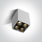 kinkiecik.pl Filona 4 12406C/W/W biała oprawa sufitowa SMD LED 10W 3000K dark light; zasilacz LED 700mA w zestawie ONE L