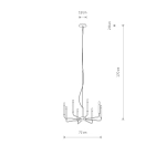 Lampa wisząca ORTO VIII 12525 Nowodvorski - zdjęcie dodatkowe 8