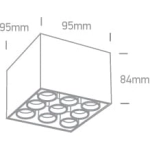 kinkiecik.pl Filona 9 12906C/W/W biała lampa sufitowa SMD LED 20W 3000K; w komplecie z zasilaczem LED 700mA ONE LIGHT