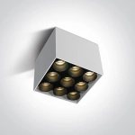 kinkiecik.pl Filona 9 12906C/W/W biała lampa sufitowa SMD LED 20W 3000K; w komplecie z zasilaczem LED 700mA ONE LIGHT