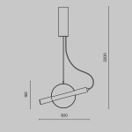 Lampa wisząca Enigma MOD150PL-L5BS3K Maytoni - zdjęcie dodatkowe 9
