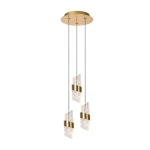 KLIGANDE Lampa wisząca Ø 25 cm LED Dim. 3x8W 2700K złoty mat / mosiądz 13496/21/02 Lucide - zdjęcie produktu