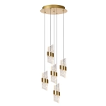 KLIGANDE Lampa wisząca Ø 30 cm LED Dim. 5x8W 2700K złoty mat / mosiądz 13496/36/02 Lucide - zdjęcie produktu