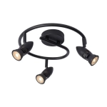 Lampa sufitowa spot 3L czarny CARO 13955/03/30 Lucide - zdjęcie produktu