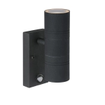 Kinkiet z czujnikiem ARNE-LED Ø 6,3 cm LED GU10 2x5W 2700K IP44 14866/10/30 czarny Lucide - zdjęcie produktu