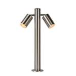 Lampa stojąca ARNE Ø 6,3 cm LED GU10 2x5W 2700K IP44 Satin Chrome 14867/10/12 Lucide - zdjęcie produktu