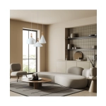 1511-W PENDANT LAMP 1XE27 ALUMINIUM WHITE Zambelis Lights