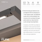 Kinkiet Pure Puro Szary 9113-15 Paul Neuhaus - zdjęcie dodatkowe 2