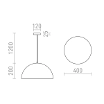 Lampa wisząca GLADYS 40 R14113 Rendl light studio
