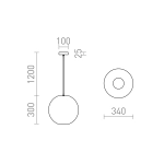 Lampa wisząca COSIR 34 R14106 Rendl light studio