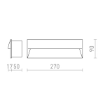 Oprawa wpuszczana ścienna REP 27 R14206 Rendl light studio