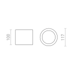 Plafon KAYAL R14220 Rendl light studio