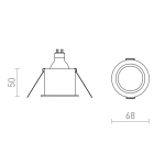 Oprawa podtynkowa ORCO R14256 Rendl light studio