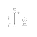 Lampa wisząca DIVINA R14260 Rendl light studio