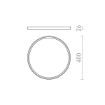 Plafon LANA 40 LED 32W 3000K/4000K/6000K R14304 Rendl light studio