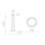 Lampa wisząca NAOMI R14400 Rendl light studio