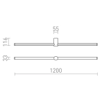 Kinkiet CLARIS R14412 Rendl light studio
