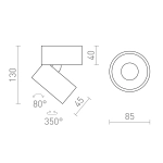 Plafon ALBANO R14425 Rendl light studio