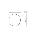 Plafon LARISA R 40 LED 50W 3CCT R14362 Rendl light studio