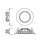 Lampa wpuszczana Mantra Cabrera C0042MA - zdjęcie dodatkowe 1