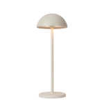 JOY Zewnętrzna lampa stołowa ładowana przez USB Ø 11,5 cm LED Dim. 1x1,5W 3000K IP54 biały 15500/02/31 Lucide - zdjęcie