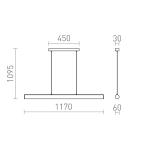 Lampa wisząca RIVIER LED I R14495 Rendl light studio