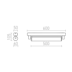 Kinkiet ROCCA 60 R14517 IP44 LED 18W 3000K Rendl light studio