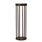 JACKSON Lampa stojąca Solar Ø 16 cm LED Dim. 1x2W 3000K IP54 Czujnik zmierzchu czarny 15812/02/30 Lucide - zdjęcie produ