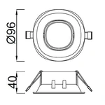 Lampa wpuszczana Mantra Comfort GU10 C0160MA - zdjęcie dodatkowe 1