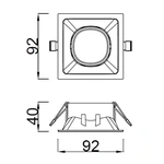 Lampa wpuszczana Mantra Comfort GU10 C0162MA - zdjęcie dodatkowe 1