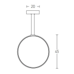 1612 PENDANT 24W LED Zambelis Lights