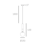 Lampa wisząca LA SPEZIA P01329BR CosmoLight - zdjęcie dodatkowe 1