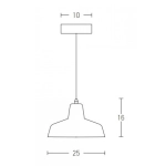 1655 SINGLE PENDANT CONCRETE Zambelis Lights