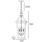 Lampa wisząca ZURICH P03630BK CosmoLight - zdjęcie dodatkowe 7