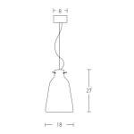 1663 PENDANT CLAY LIGHT Zambelis Lights