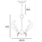 Lampa wisząca CANNES P06722BR CosmoLight - zdjęcie dodatkowe 3