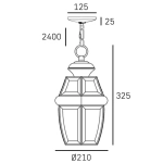 Lampa wisząca WHITLEY P01064AU IP23 CosmoLight - zdjęcie dodatkowe 1