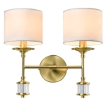 Kinkiet SUTTON W02852BR-WH CosmoLight - zdjęcie produktu