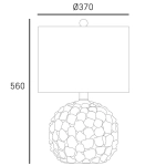 Lampa stołowa KOTOR T01030BR-WH CosmoLight - zdjęcie dodatkowe 2