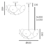 Lampa wisząca ARDEN P06255BR CosmoLight - zdjęcie dodatkowe 3