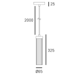 Lampa wisząca QUINCY P01811BK CosmoLight - zdjęcie dodatkowe 1