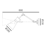 Kinkiet PAGE W01583BR CosmoLight - zdjęcie dodatkowe 2