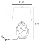Lampa stołowa ARTI T01736BR-WH CosmoLight - zdjęcie dodatkowe 2