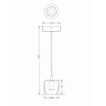 LAMPA WISZĄCA NELSON BLACK-GOLD MD2291-1A-3BGN ZUMA LINE