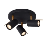 Plafon GRONY LED GU10 3x5W 2200K/3000K czarny 17998/15/30 Lucide - zdjęcie produktu