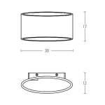 180020 WALL LIGHT CONCRETE 1XE27 Zambelis Lights