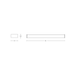 180041 WALL LIGHT 16W 3000K CHROME IP44 Zambelis Lights