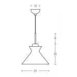 180066 PENDANT LIGHT 1XE27 40W Zambelis Lights