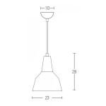180088 PENDANT LIGHT 1XE27 BLACK Zambelis Lights